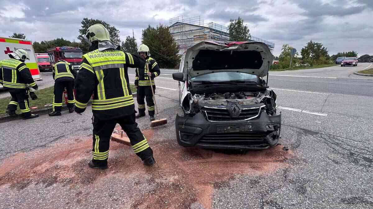 Unfall auf der Priener Straße in Wasserburg – zwei Fahrzeuge beteiligt