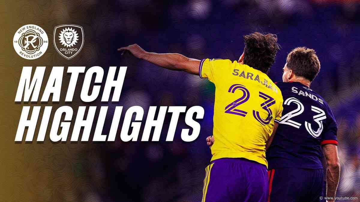 2026 Match Highlights | Orlando City at New England Revolution | September 19, 2026