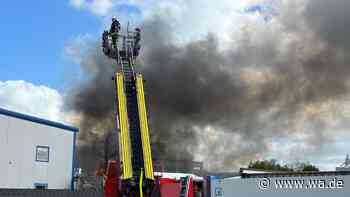Großes Feuer am Herbert-Rust-Weg