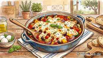 Mediterraner Gemüseauflauf mit Mozzarella begeistert mit Aromen des Südens