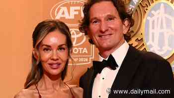 What James Hird's ex-wife Tania didn't know about his two-year Tinder romance... as younger girlfriend Natalie Young finally gets her Brownlow moment: 'She wanted to go public'