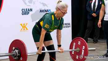 She just won 3 powerlifting medals. Oh, and she's 82