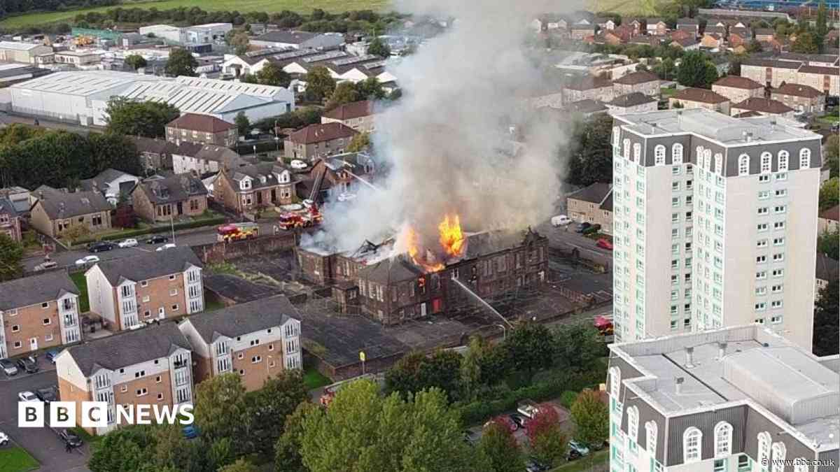 Fire at abandoned Coatbridge school was started deliberately