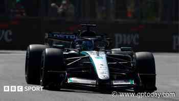 Russell fastest in Baku as Antonelli stops on track