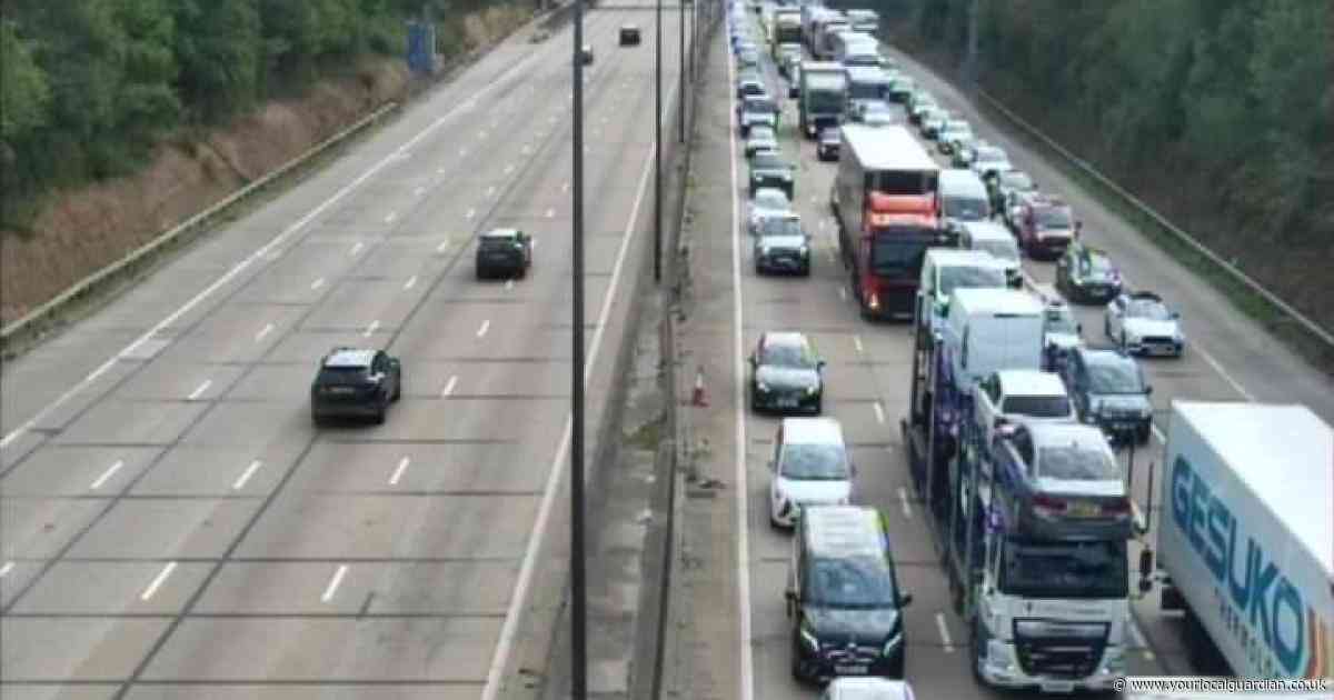 LIVE updates as M25 crash closes three lanes and causes severe delays