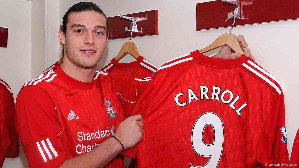 Andy Carroll's Liverpool hell: Former star wanted to FAIL his Anfield medical and 'almost cried' at his unveiling - before his life spiralled out of control with boozy strip club and casino nights out