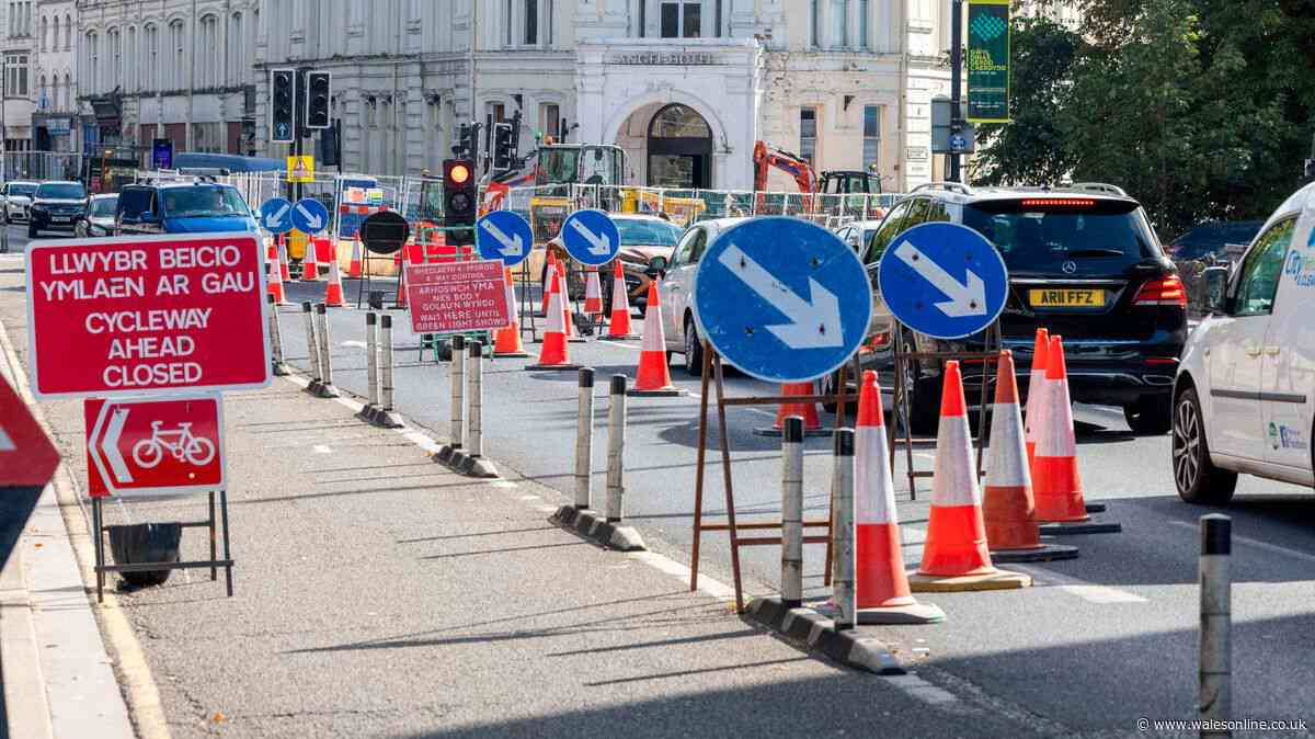 Cardiff city centre descends into chaos as roadworks bring traffic to standstill