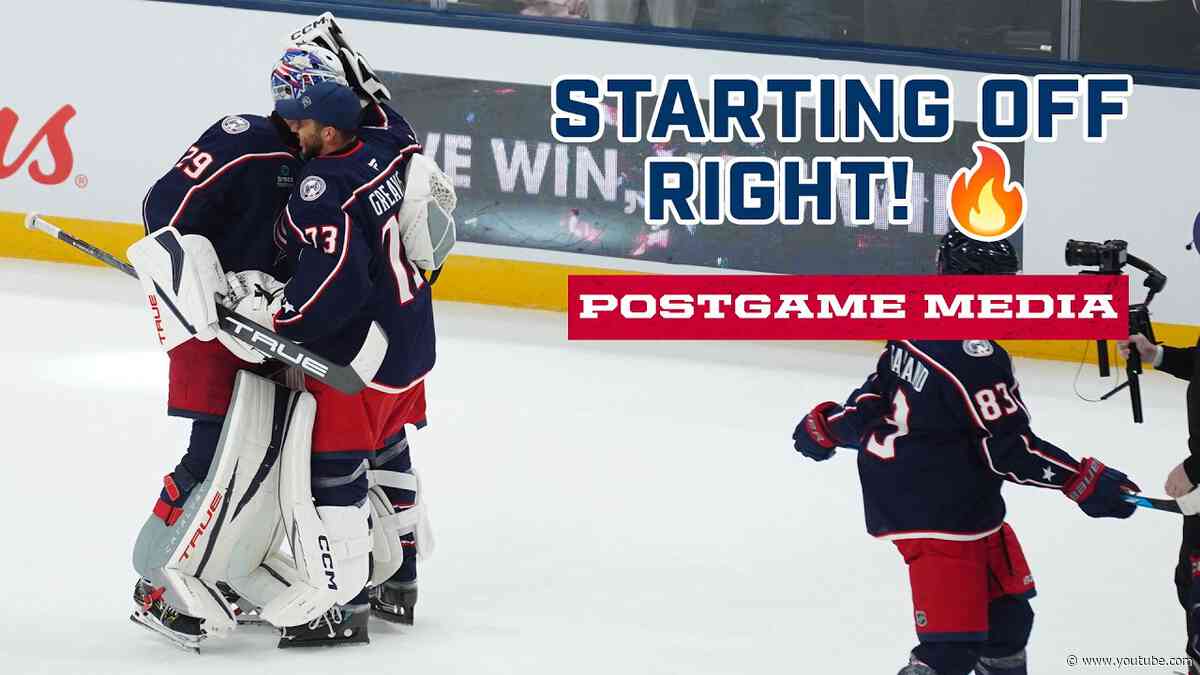 Starting Off Right! Jackets Take Down the Wings In A Shootout!