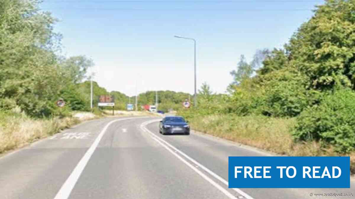 Biker dies after crash on busy road near Bristol