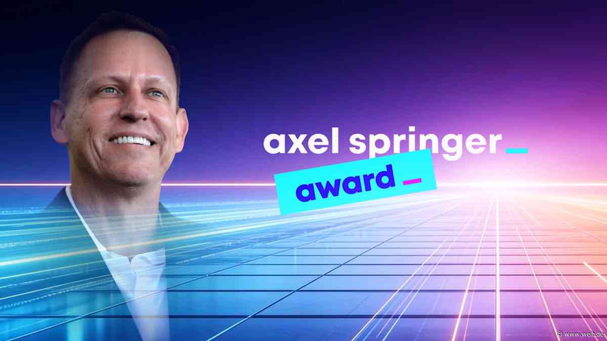 Sehen Sie hier die Verleihung des Axel Springer Awards 2026 an Peter Thiel