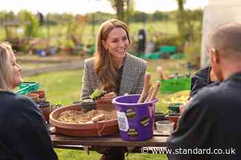 Kate shows green-fingered side during visit to charity garden initiative