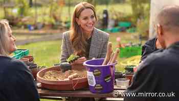 Princess Kate shows off her green-fingered side as she meets recovering addicts