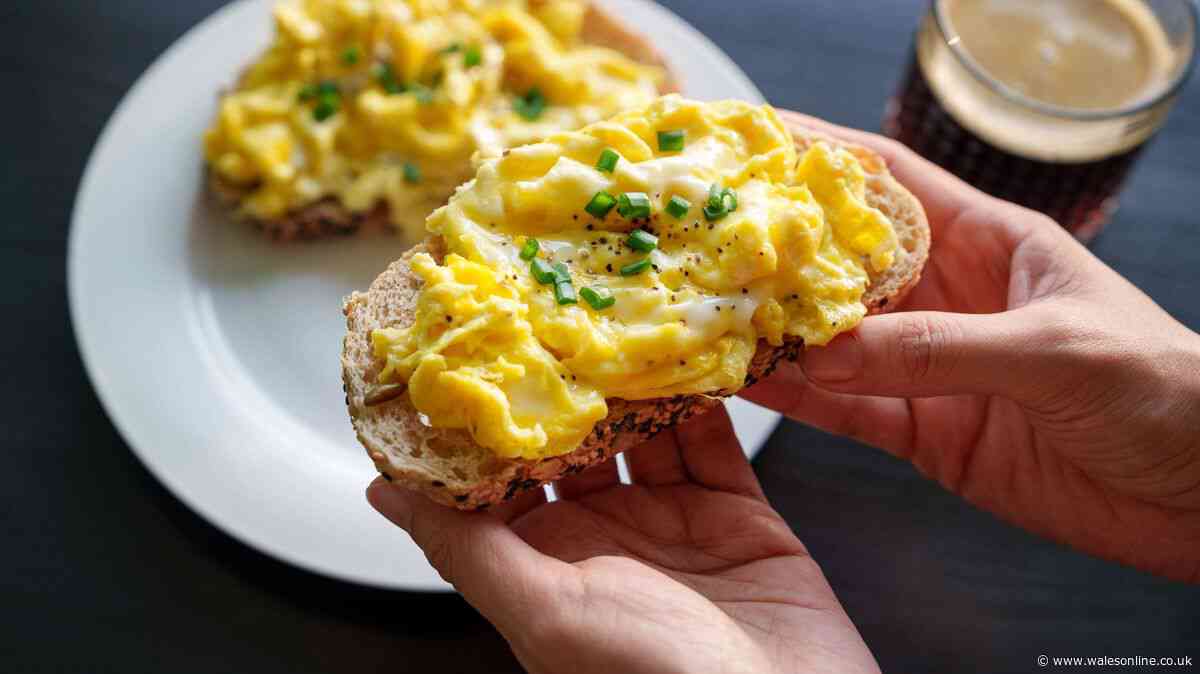Scrambled eggs will be tastier if 2 ingredients are added before cooking