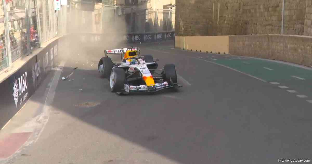 Arvid Lindblad becomes first Baku casualty with costly red flag