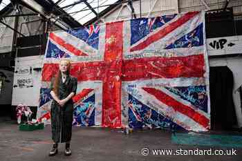 Artist creates ‘community’ Union flag from discarded lamppost protest banners