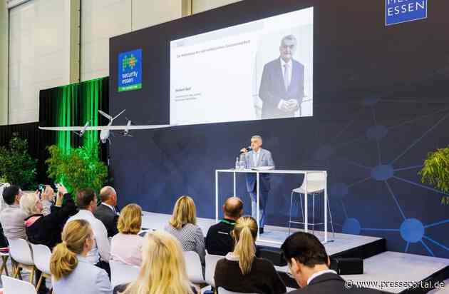 Herbert Reul besuchte Security Essen 2026 / NRW-Innenminister sprach auf der Europäischen Drohnen-Fachtagung