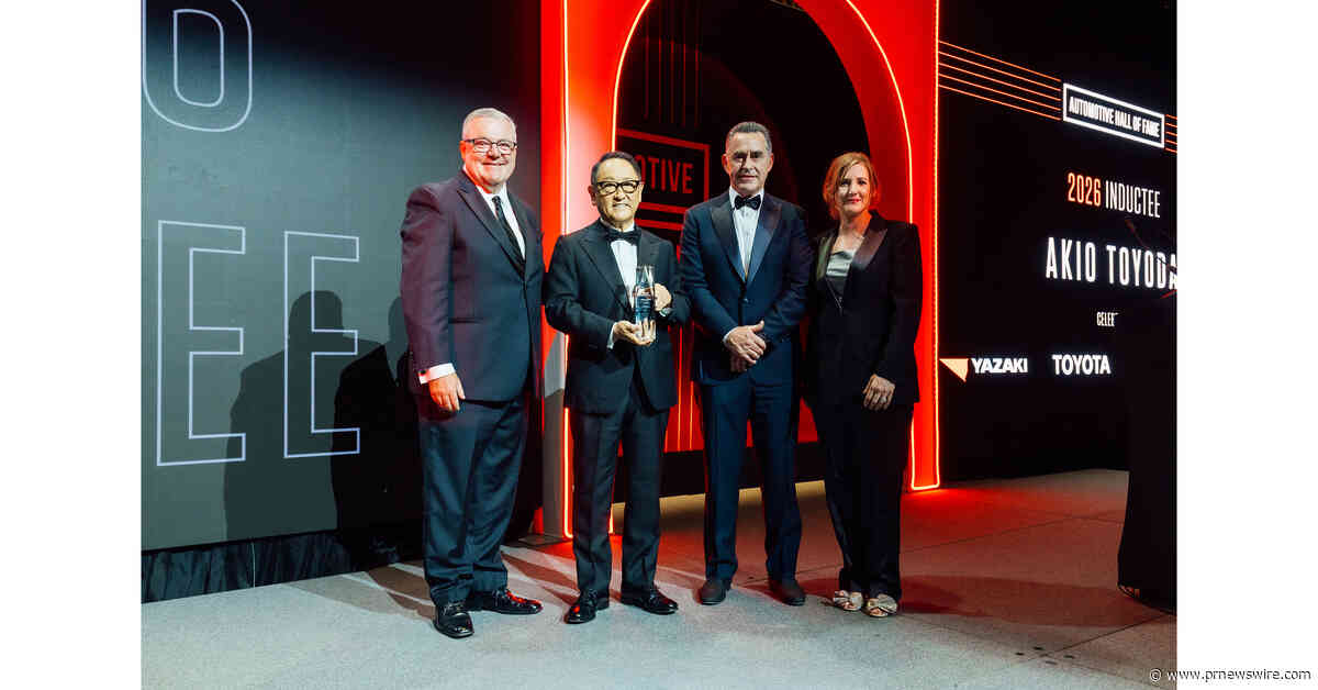 El presidente de Toyota Motor Corporation, Akio Toyoda, ingresa en el Salón de la Fama del Automóvil