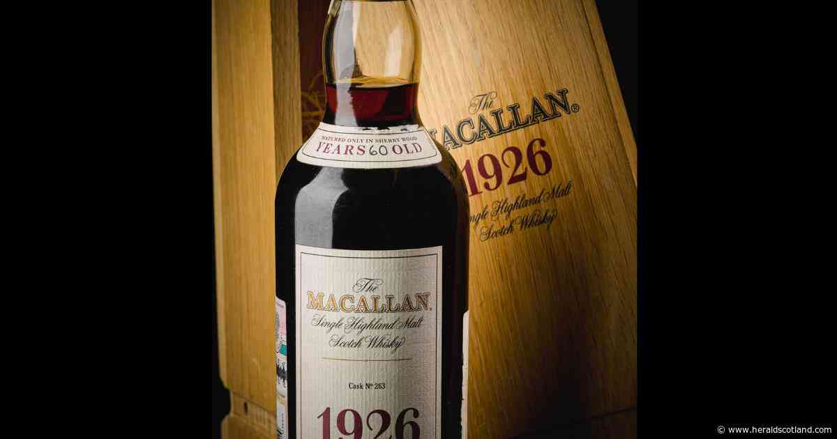 Macallan 1926 whisky could fetch £2.2 million at landmark Sotheby’s Scottish auction