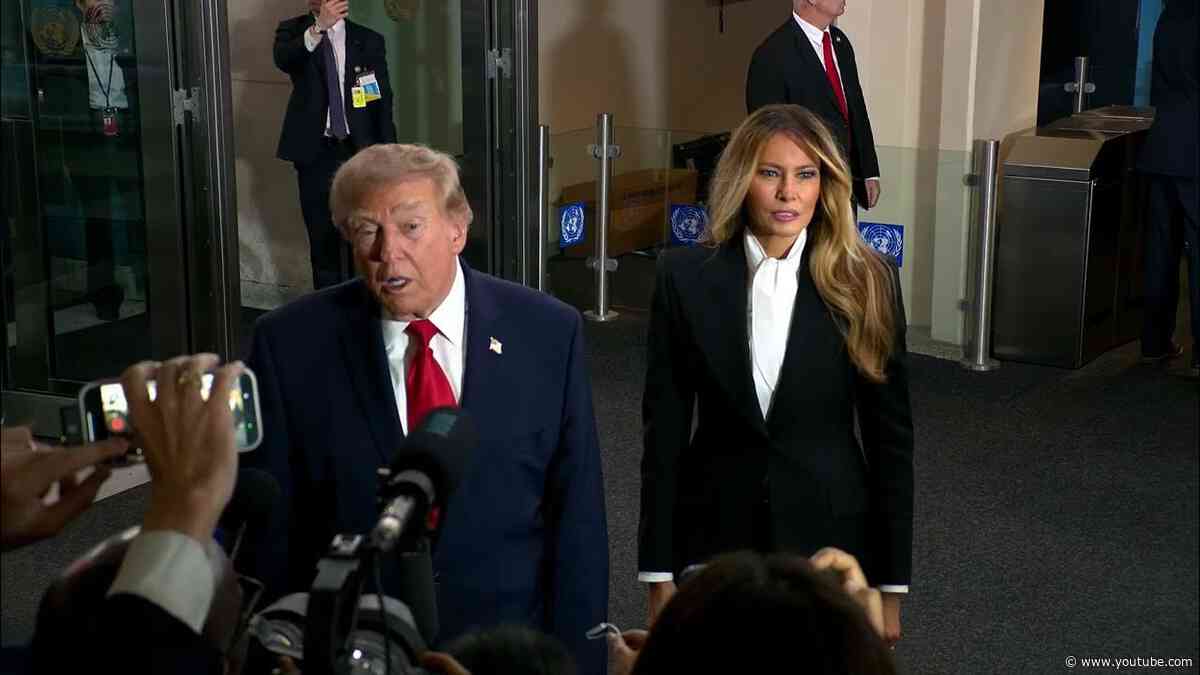 President Trump and the First Lady Arrive to the United Nations General Assembly
