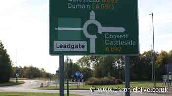 Driver fighting for life in hospital after crashing into Consett roundabout during police chase