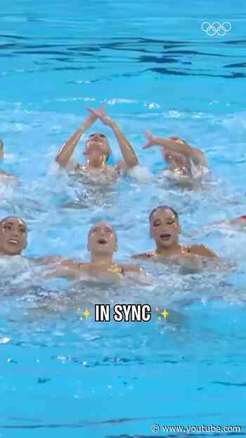 Artistic swimming looks even more unreal in slow motion.