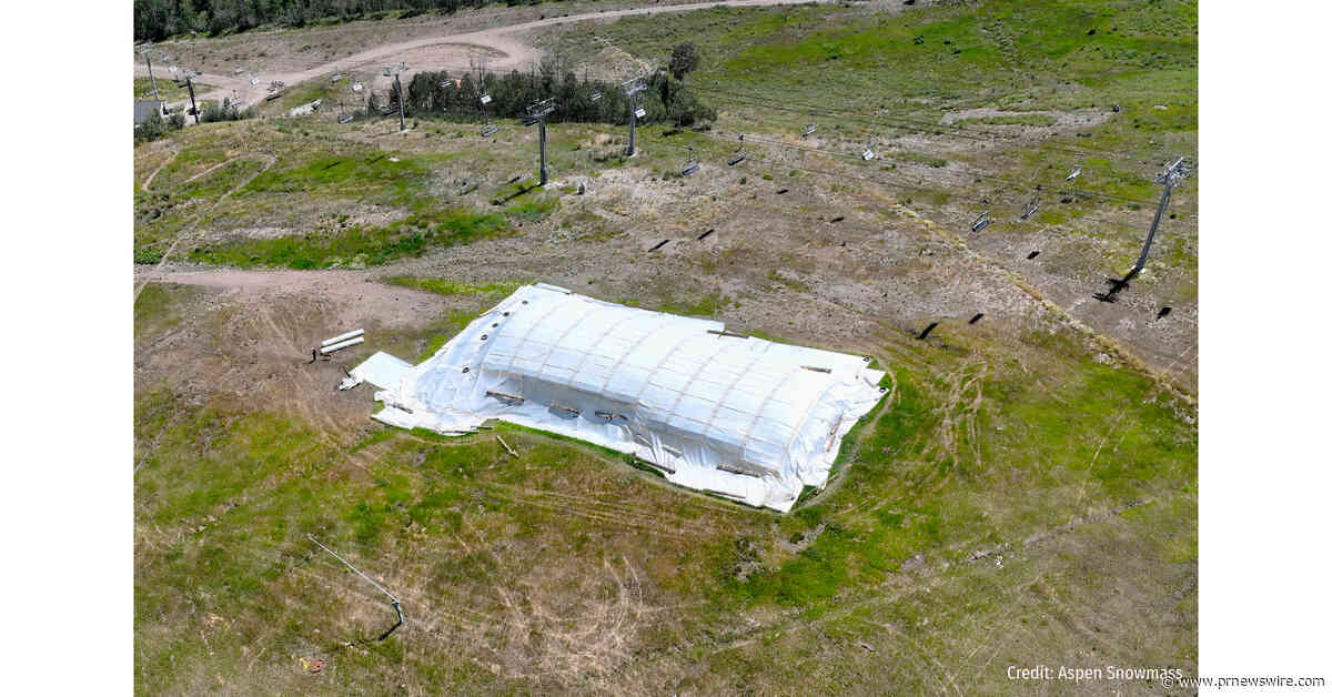 Snow Secure snow storage shows its performance in Aspen - 85 % snow retention over the summer