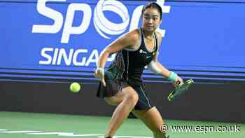 Eala falls to Prozorova at first hurdle in Singapore