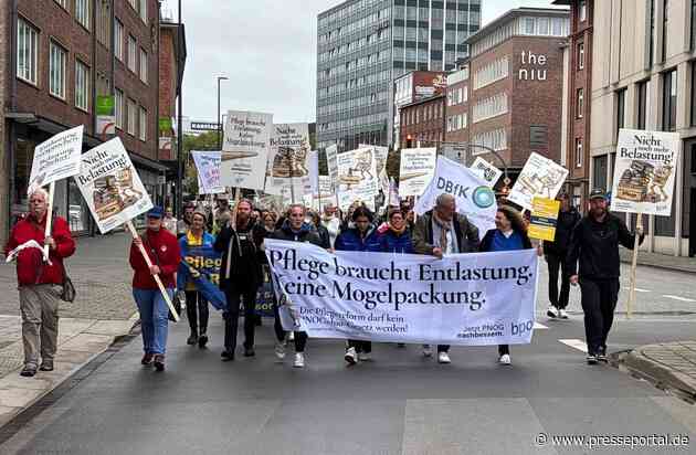 1.000 Pflegekräfte und Unternehmer machen in Kiel gegen Pflegeneuordnungsgesetz mobil / Gemeinsamer Protest von bpa, DBfK und IGAP gegen Ungleichbehandlungen und drohende Versorgungsdefizite