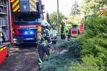 Feueralarm am Röhrensteig in Hohenstein-Ernstthal