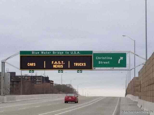 Road repairs on 402 approach to Blue Water Bridge underway