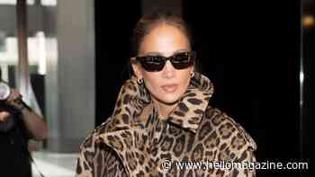 Jennifer Lopez sizzles in tiny leopard print skirt with longest legs