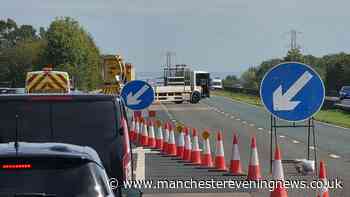 M61 traffic RECAP as motorway shuts for HOURS with massive delays after lorry fire