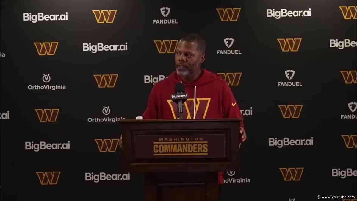 LIVE: DC Daronte Jones Speaks To The Media Before Practice | Washington Commanders