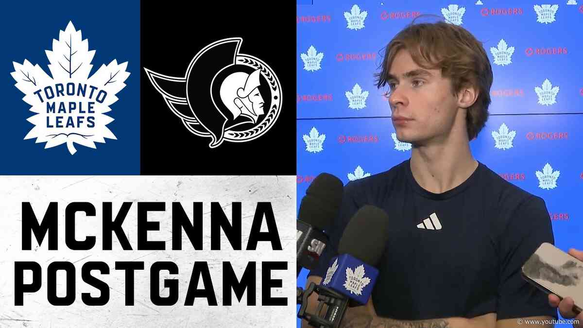 Gavin McKenna | Post Game vs Ottawa Senators | September 23, 2026