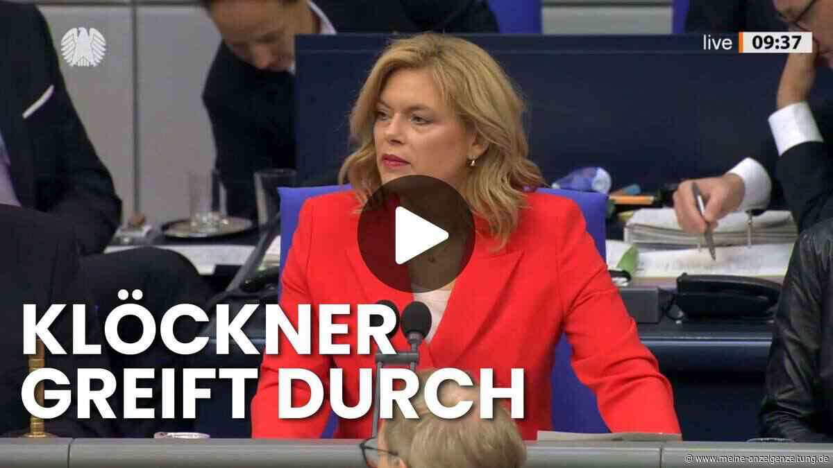 AfD-Zwischenrufe bringen Julia Klöckner zu ungewöhnlicher Ermahnung