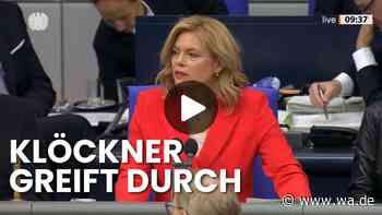 AfD-Zwischenrufe bringen Julia Klöckner zu ungewöhnlicher Ermahnung