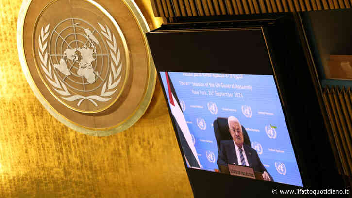 Abu Mazen all’Onu: “La pulizia etnica di Israele minaccia l’esistenza dei palestinesi”. E ribadisce il sostegno al piano di pace di Trump