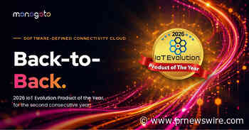 Monogoto Receives 2026 IoT Evolution Product of the Year Award for the Second Consecutive Year