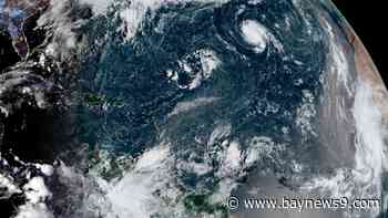 Fay churns in the Atlantic and another area to watch
