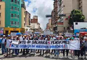 Trabajadores protestaron en Caracas para exigir salarios y pensiones dignos