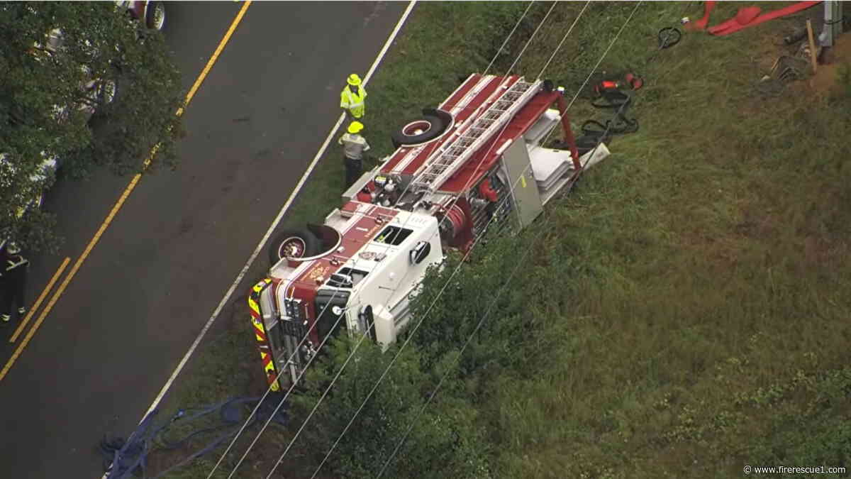 $950K N.C. fire engine overturns 3 days after entering service