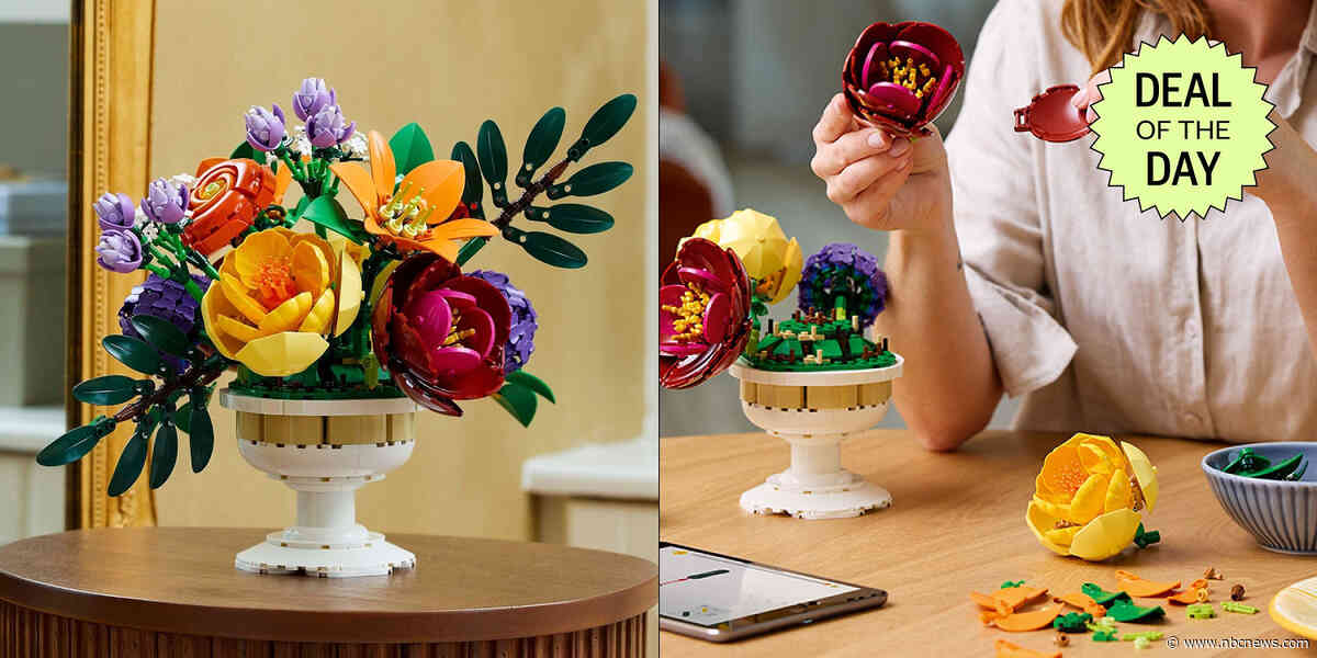This Lego bouquet set doubles as a fun activity and home decor — and it’s almost $50 off