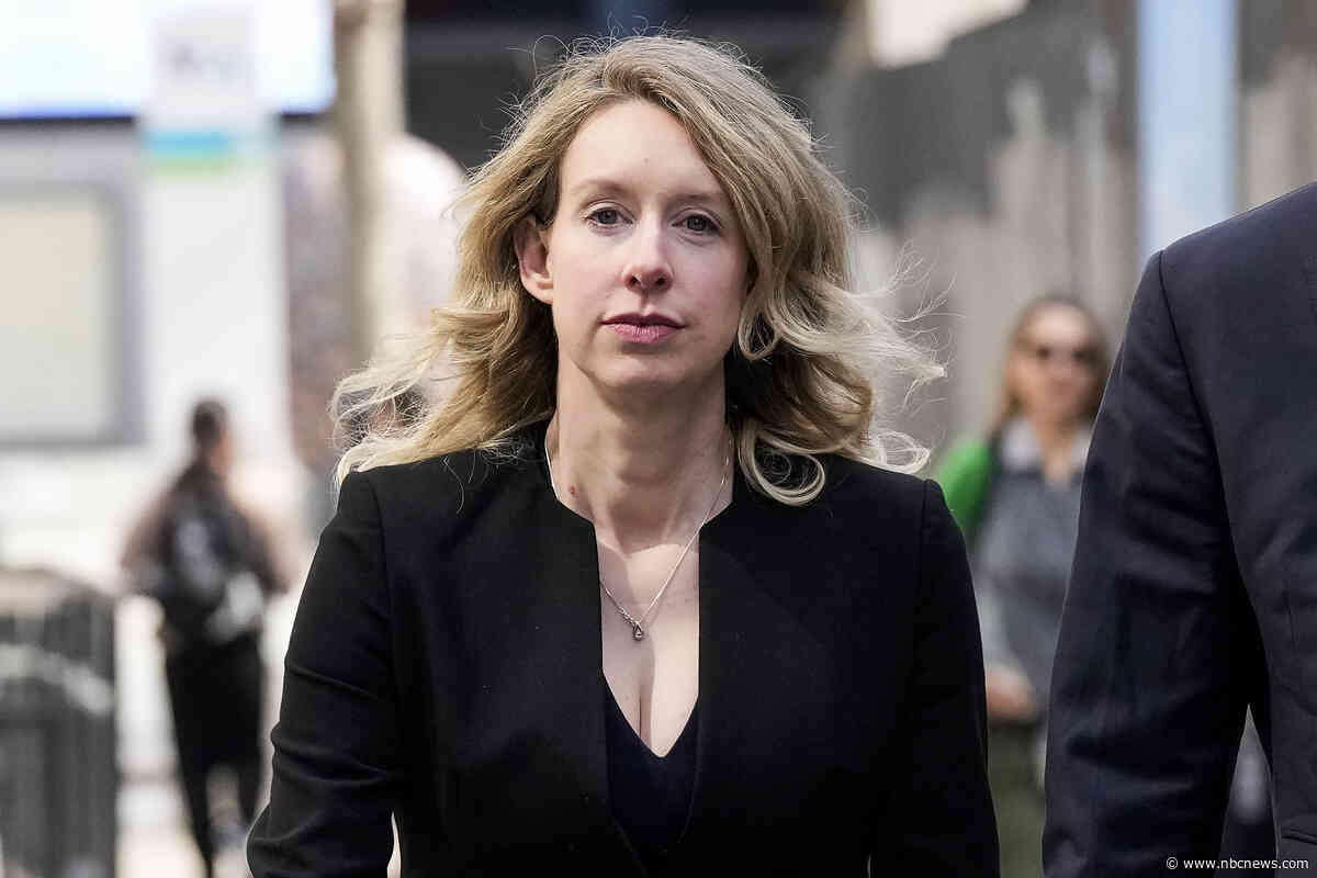 Elizabeth Holmes to be transferred to a halfway house