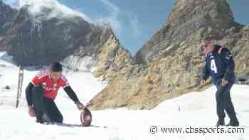 LOOK: NFL legend Adam Vinatieri just set a Guinness World Record on top of a mountain in the Swiss Alps