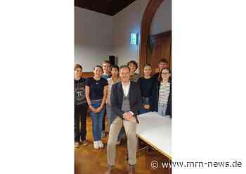 Weinheim – Viele Gemeinsamkeiten Rückenwind für den Jugendgemeinderat: OB Möslang besuchte die erste Sitzung nach der Sommerpause und fand gleich einen guten Draht