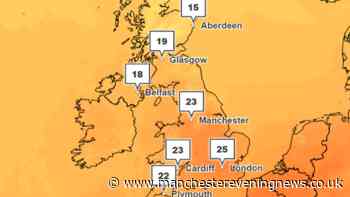 Met Office names 15 UK areas to hit 25C in the coming days