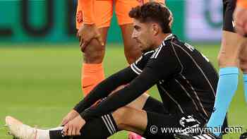 Arsenal suffer injury blow as Kai Havertz is forced off in first half of Germany's clash with the Netherlands