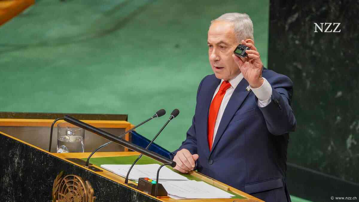 Netanyahu verteidigt Kriege an der Uno-Generaldebatte