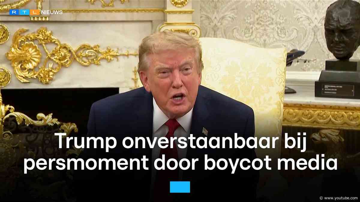 Nieuwszenders slaan terug naar Trump: president geboycot bij persmoment | RTL Nieuws