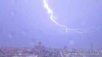 Met Office names three areas facing thunderstorms on Saturday as heavy rain sweeps UK